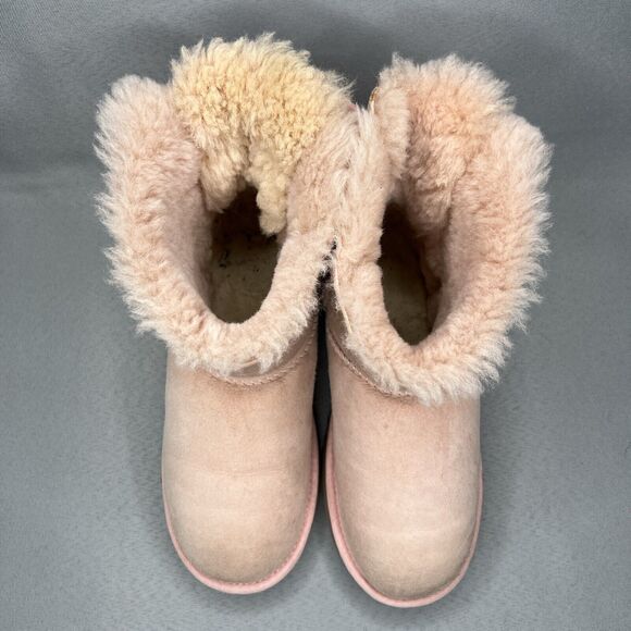 UGG Boots Bailey Bow Light Ballet Pink Coquette Very RARE Retired Sz 6 fits 7 - Picture 7 of 16